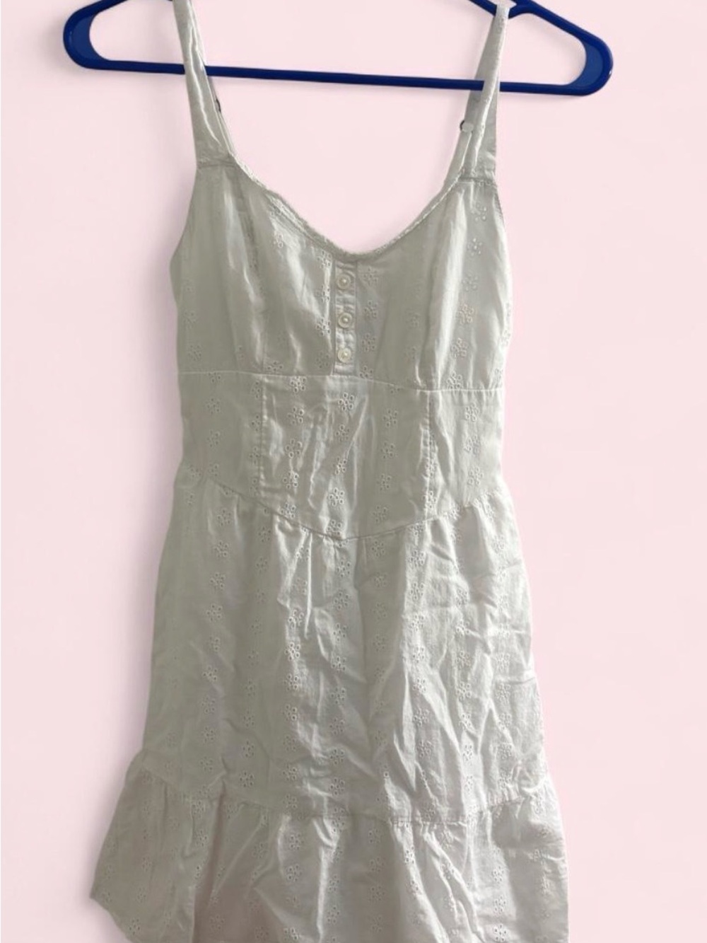 Hollister White Eyelet Mini Dress